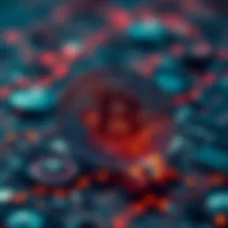 Innovative blockchain technology representation