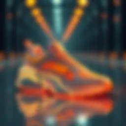 Futuristic sneakers representing the fusion of fashion and digital assets